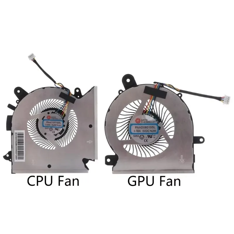 New For MSI GF63 8RC 8RD MS-16R1 MS-16R2 Series Laptop GPU CPU Fan PABD08008SH N413