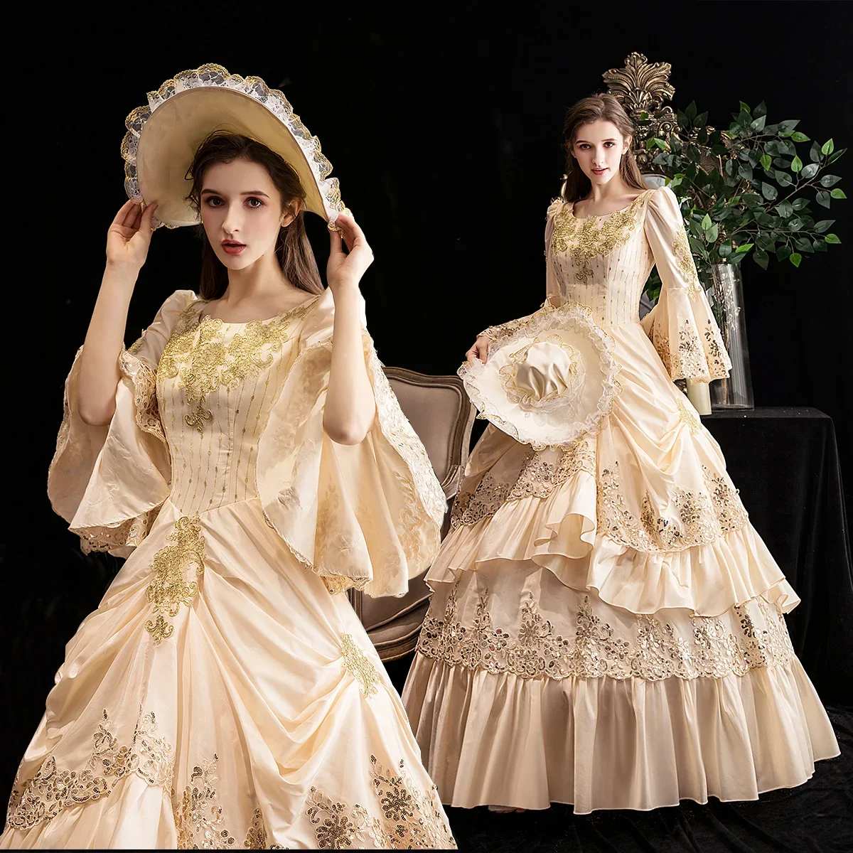 18th Century dress Rococo Baroque Marie Antoinette Ball Dresses Renaissance Historical Period Victorian Dress Gown for Women