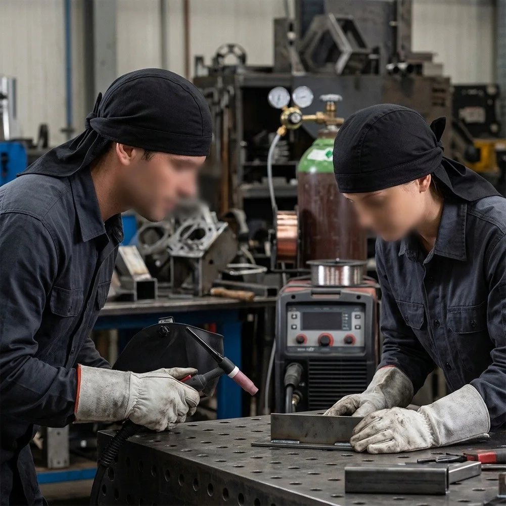 Professional Welding Hood with for Flame Retardant Fabric and Extended Neck Guard for Multi Process Welding Applications