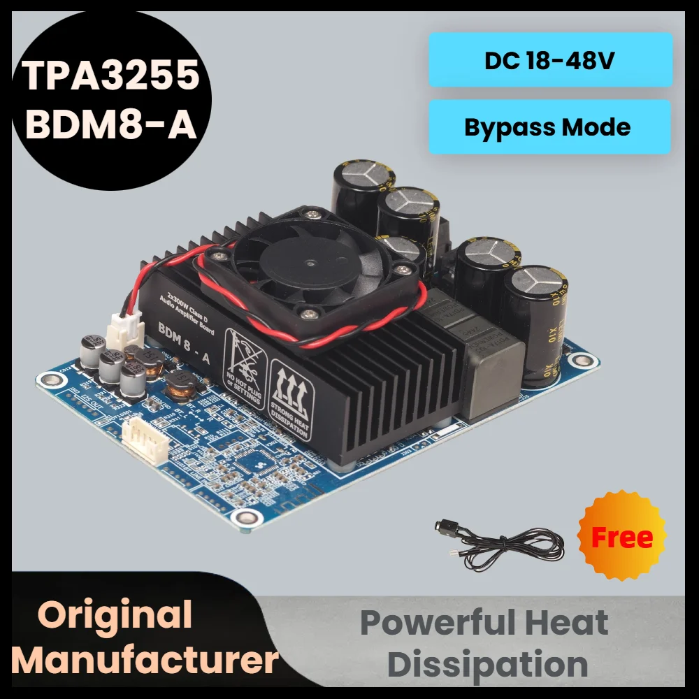 BDM8-A TPA3255 2x300W HIFI Digital Power Class D Amplifier Board – Kompletna recenzja i praktyczne wskazówki użytkownika