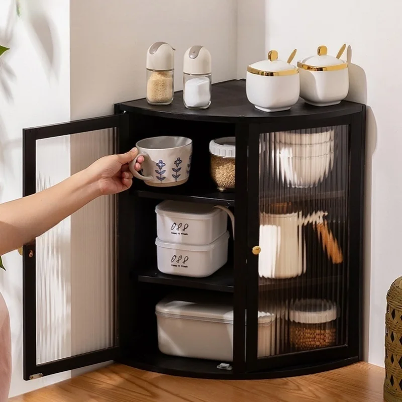 Kitchen Countertop Spice Rack Storage Shelf Item Organizing Rack Multi-level functional Storage Cabinet Pratical New Sales