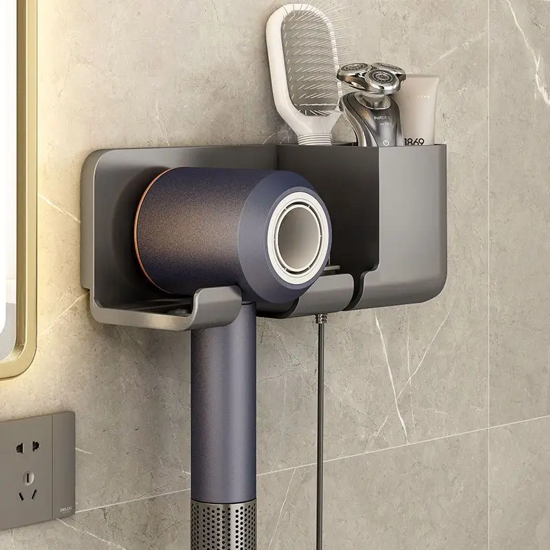 

Hair Dryer Storage Niche Non Perforated Bathroom Shelf Home Storage & Organization