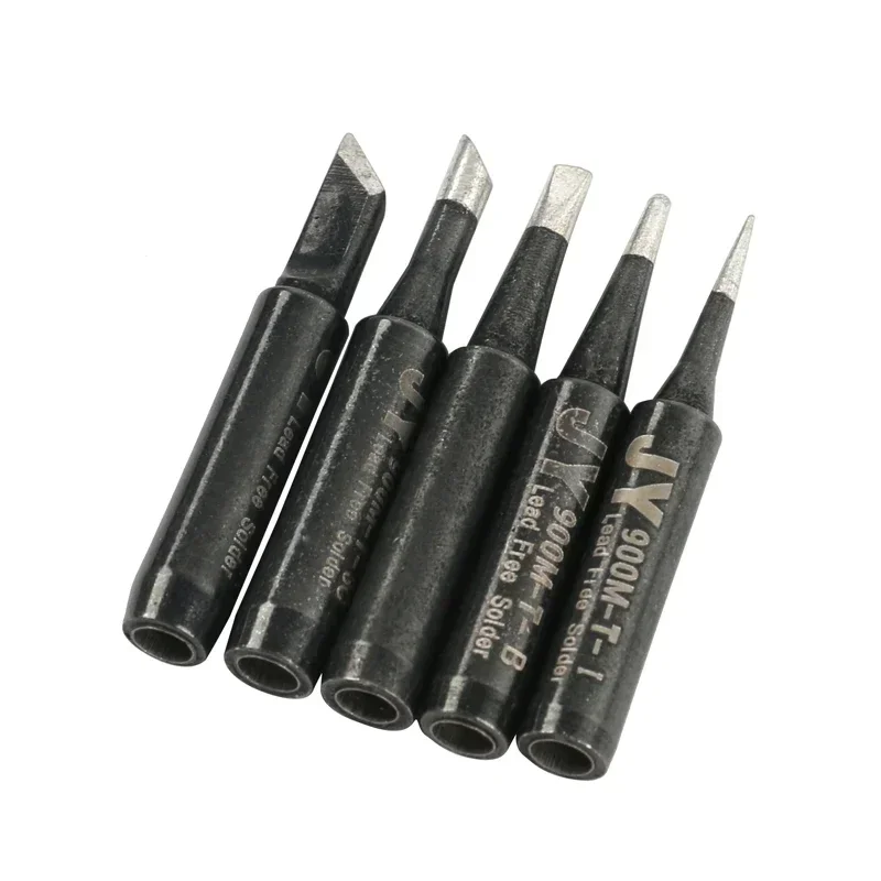 5PCS/Lot JY BLACK Lead-Free Soldering Solder Iron Tips 900M-T-I B K 2.4D 3C for Hakko 936 Fx888/888D SAIKE 909D/852 CXG 936d