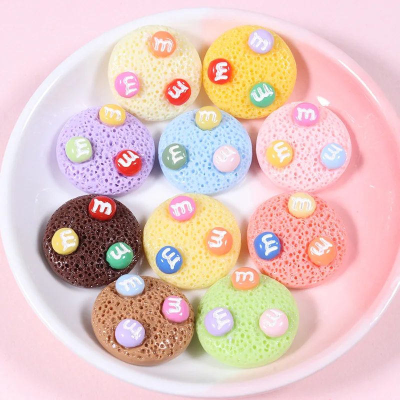 20pcs Mix Cute Sweet Food Dessert Donut Cake Flat back Resin Cabochon Embellishments DIY Scrapbooking For Girls Hair Bows