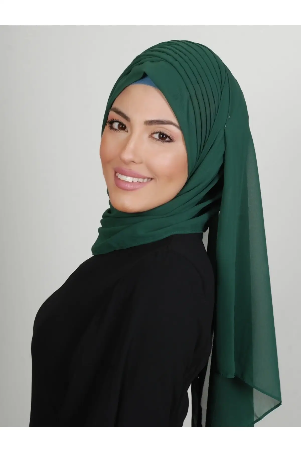 4p 4p Modern Ready Hijab Green Color