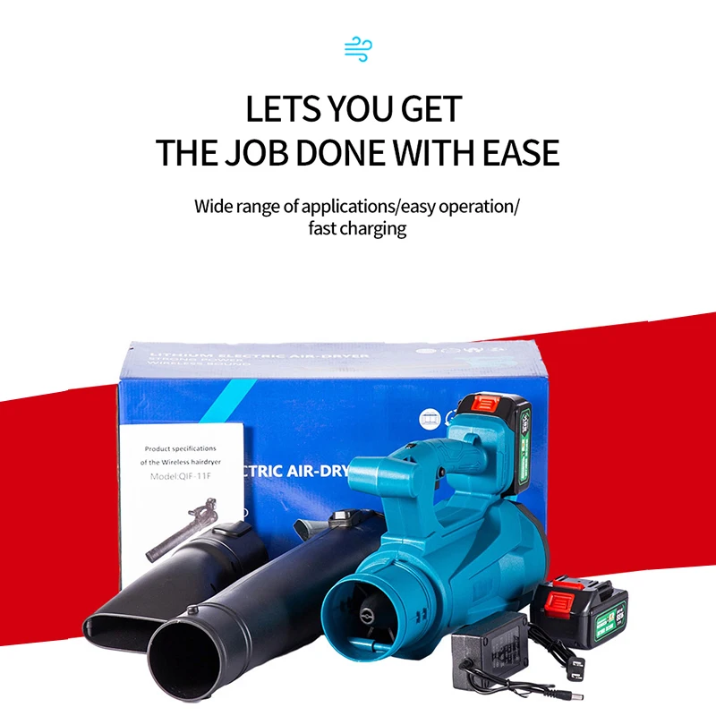 Portable Cordless Electric Blower Charging  air Blower Machine Storm Machine Professional Garden Tools  Electric Snow Blower