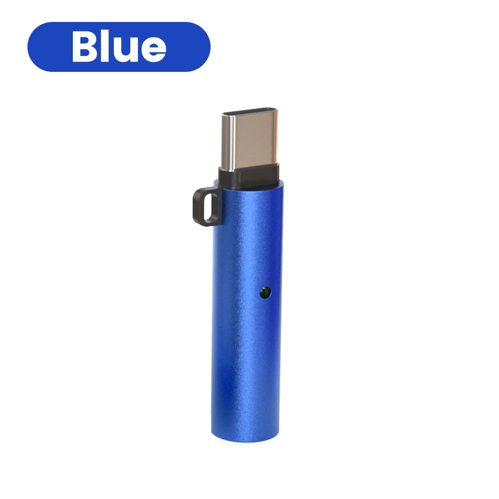 Tragbares Mini Typ-C Handy-Zigarettenanzünder Outdoor-Sicherheits-Luftgebläse USBC Zigarettenanzünder-Adapter für iPhone Samsung