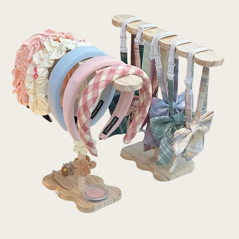 رف عرض الأساور الخشبي، حبل الرأس، رباط الشعر، شماعة المجوهرات، دعائم عرض الأساور، رف كشك الحي  #5