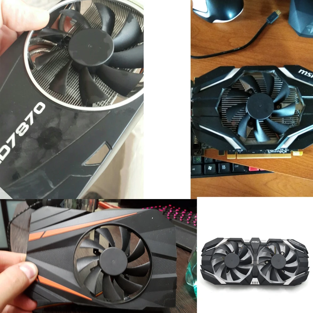 Кулер с двумя шарикоподшипниками для Gigabyte RX 560 550 GTX1050 1050TI 1060 1070 1080 GTX1060