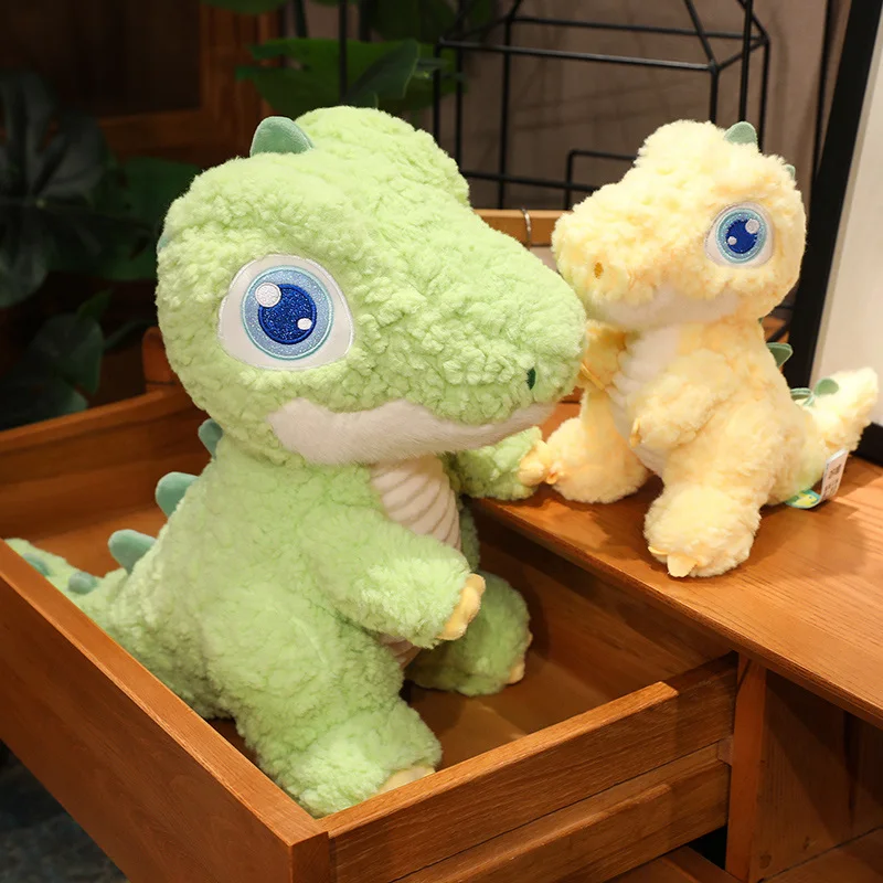 Big Eyes Dinosaur Cute Cartoon Plush Toy Pillow Soft Stuffed Toy Companion Doll Perfect For Festivals Birthday Gift