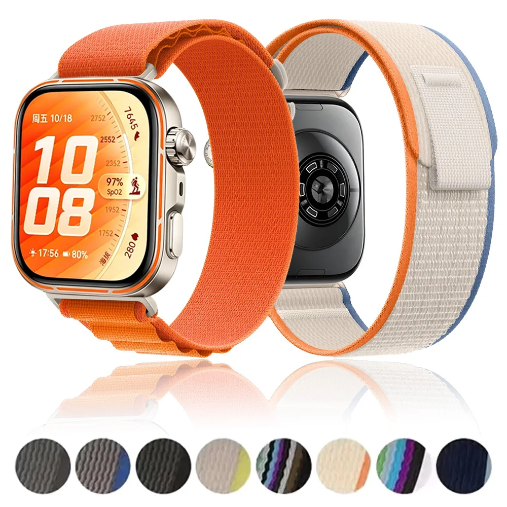 Official Trail Alpine Nylon Loop Strap for Huawei Watch Fit 5 Pro 4 Pro Sports Bracelet Wristband for Huawei Fit 5 4 3 Watchband