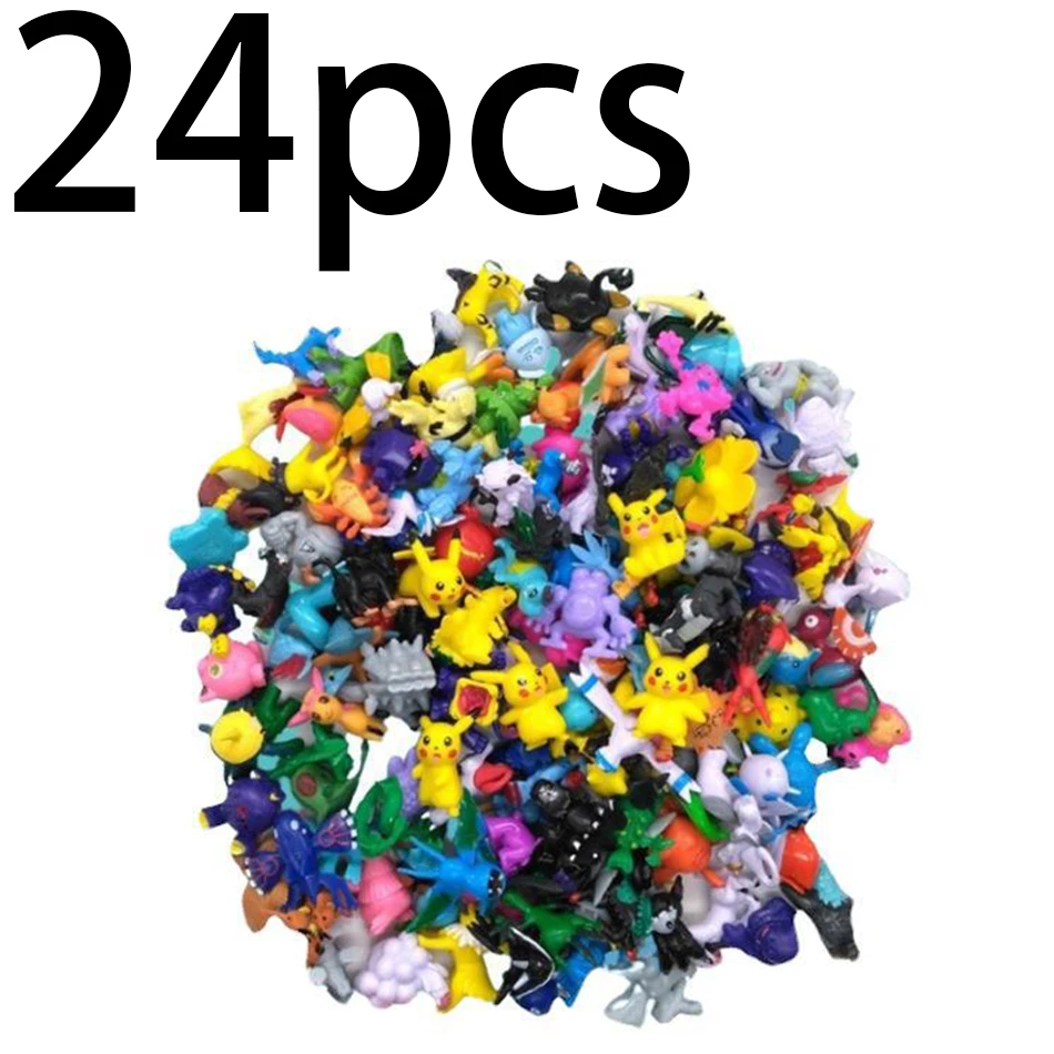 24/144 stücke Pokemon Action figur Spielzeug Mini Figuren Modell Spielzeug Pikachu Anime Kinder Puppe Geburtstags geschenke 2-4cm