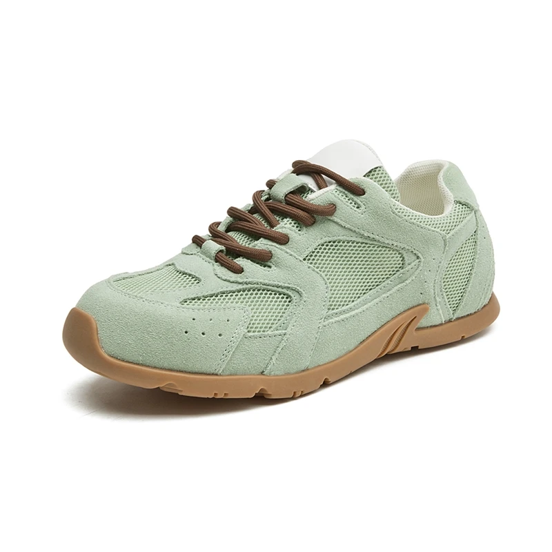 Women Sneakers Spring Summer 2025 New Genuine Leather Retro Fashion Casual Flats Women Lace-up German Training Shoes Women image 3