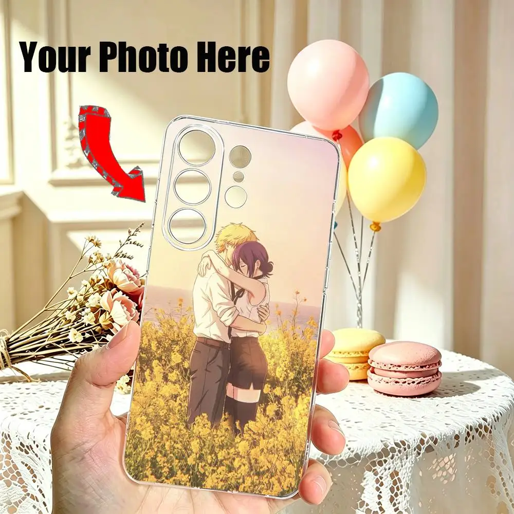 Chainsaw M-Man Reze Anime Phone Case For Samsung S25,S24,S21,S22,S23,S30,Ultra,S20,Plus,Fe Transparent Cover
