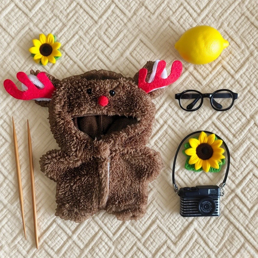 

Мини-кукольная одежда, аксессуары для корейки Kpop Exo Labubu Idol V1 V2, рождественский свитер с печеньем, шляпа, новогодняя одежда