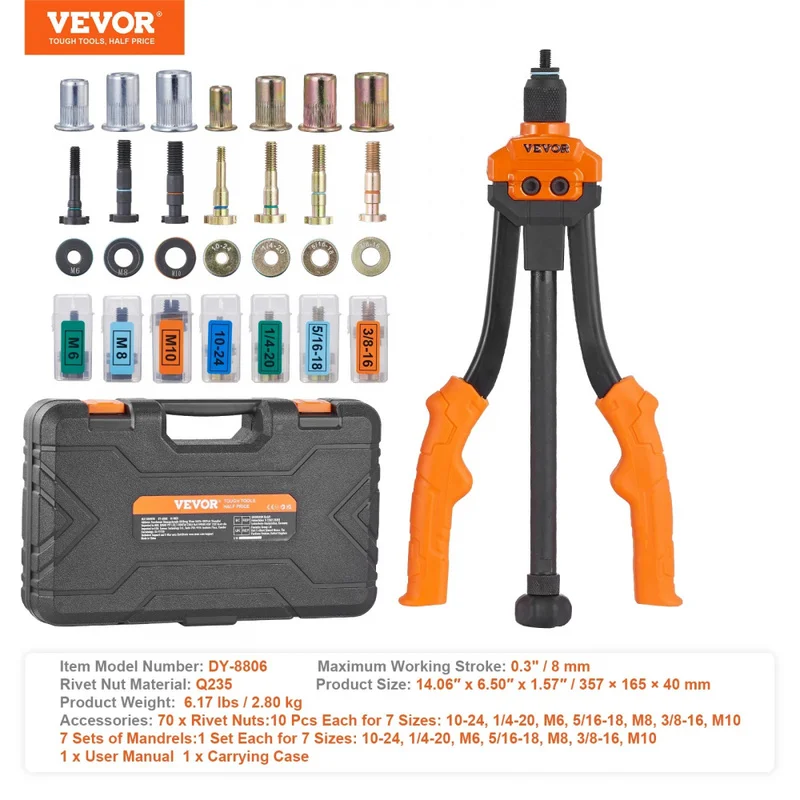 kit-de-herramientas-para-tuercas-remachables-de-14-y-16-con-mandriles-metricos-y-sae-70-186-tuercas-remachables-estuche-de-transporte-resistente