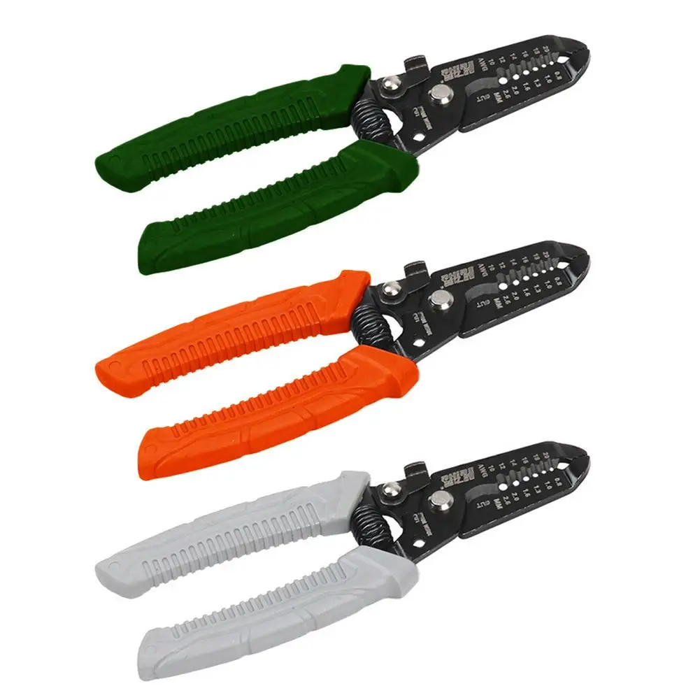 1pc Multifunctional Wire Stripper Crimping Pliers For Electricians Optical Fiber Wire Pulling Cutting Cable Pliers Wire Str C7E4