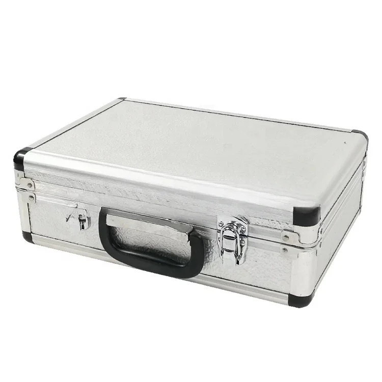 Size optional universal customized portable aluminum tool case with sponge for handheld machine