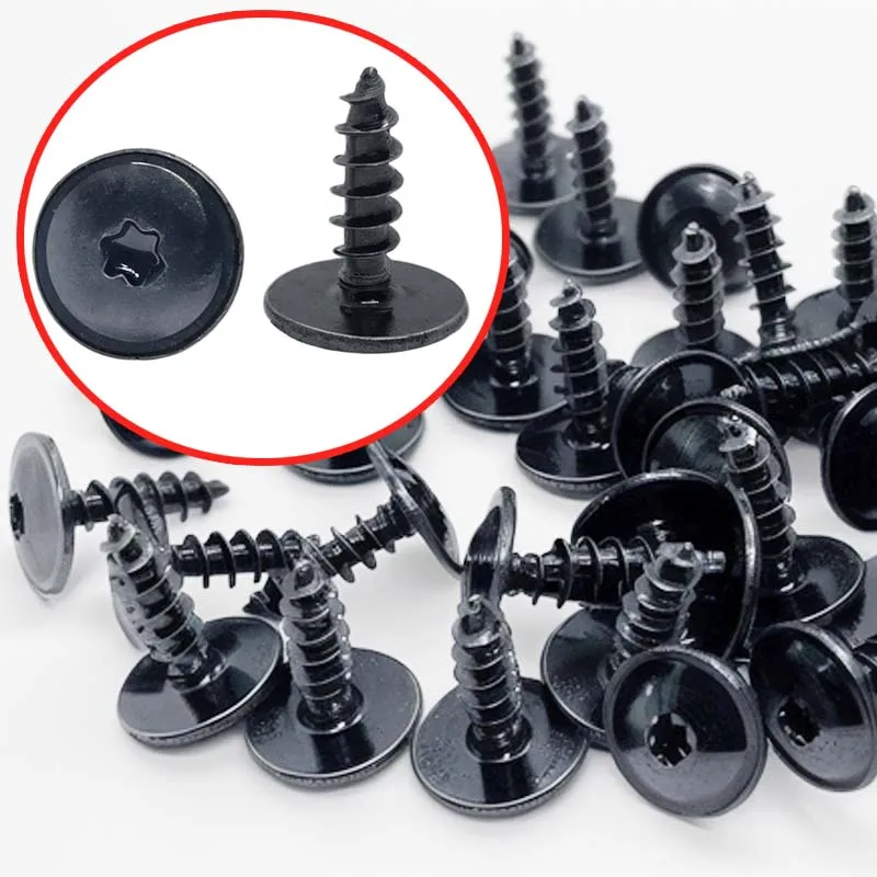 Tampa do motor undertray respingo arco da roda torx parafusos auto-roscantes m5 m4.8 universal para auto rosqueamento prendedor rebite