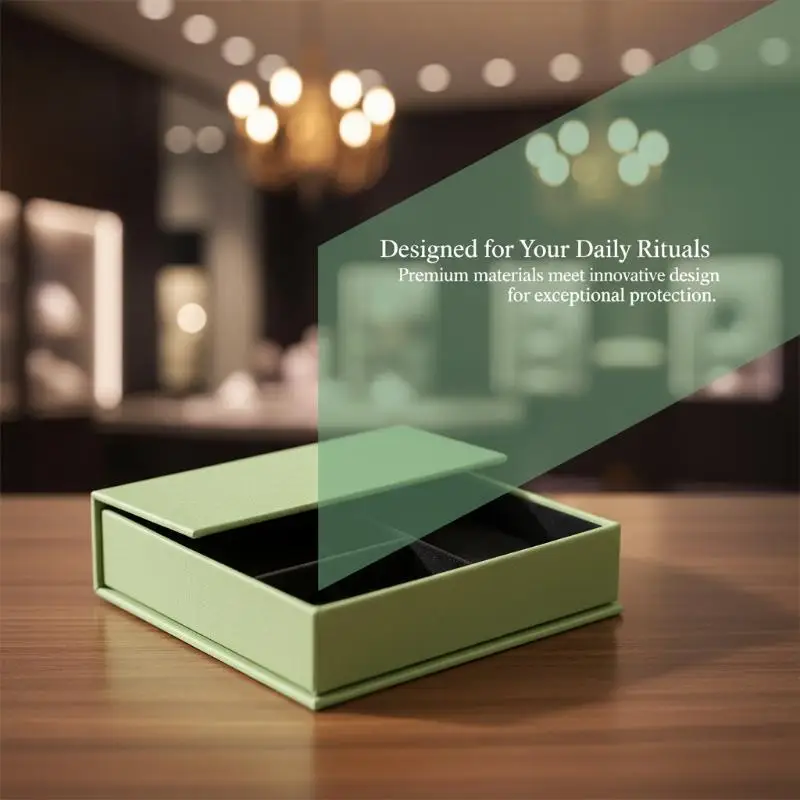 Earring Storage Slanted Flip Cover Necklace Case Bracelet Holder Magnetic Closure Jewelry Box For Home Storage Women Gift