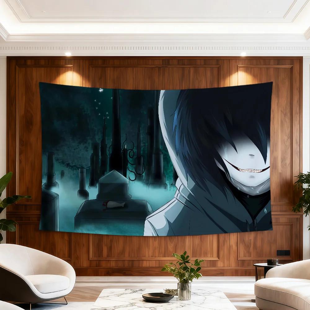 Cartoon Jeff The Killer Flagge für Zimmer, Wohnheim, Party, Hogar, Nachttisch, Wohnzimmer, Wandbehang, Gartendekoration, Banner, Geschenk – Detail 12