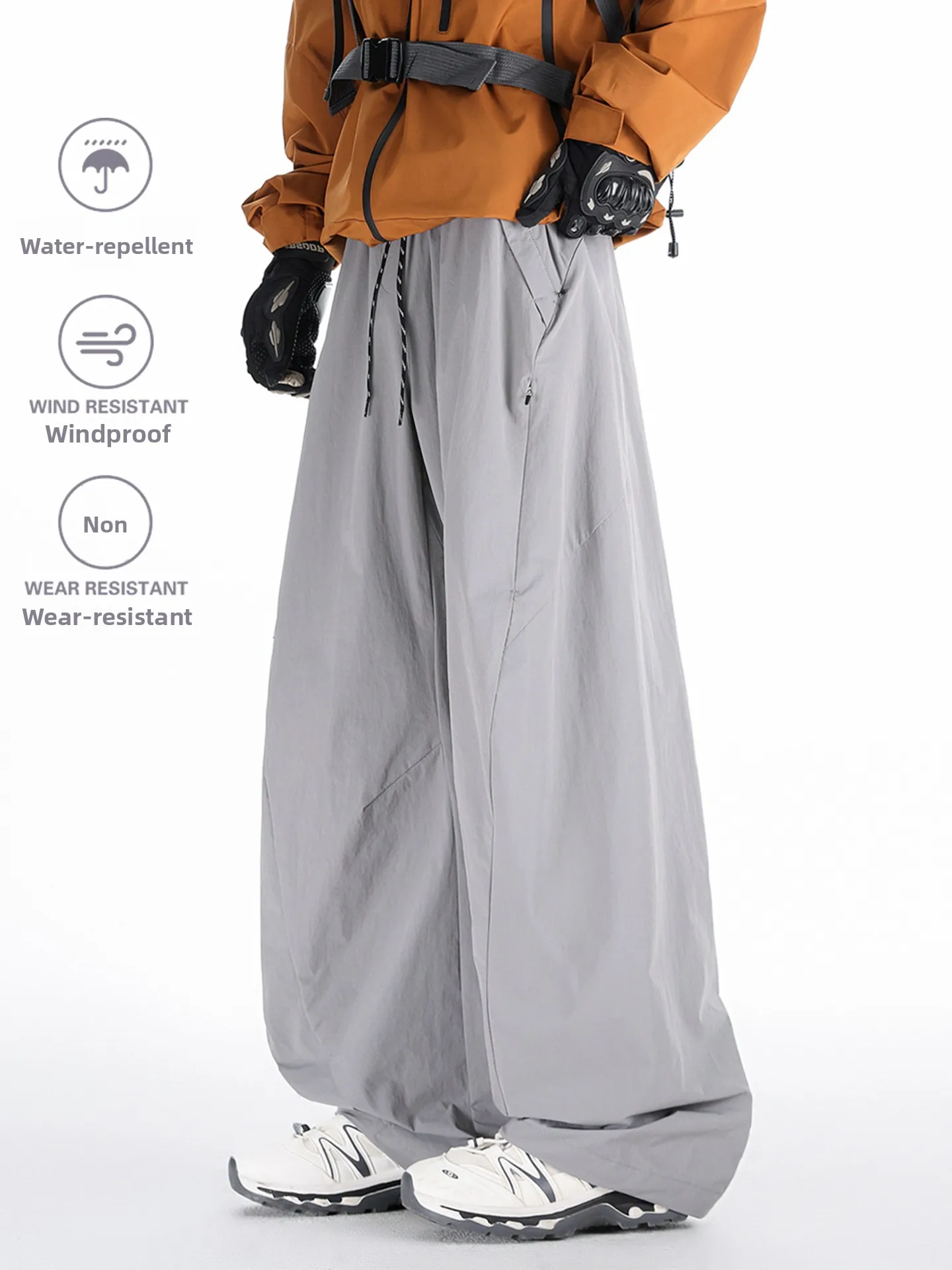 Outdoor Sports Mountain Climbing Soft  Cargo Pants Men Women Loose Casual Straight Leg Hiking Quick Dry Paratrooper Work...
