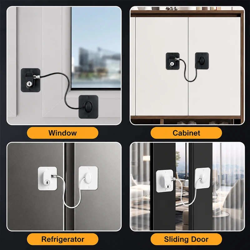 1pcs Child Safety Window Restrictor Lock Security Latch for Sliding Door & Casement Window Stopper Protection