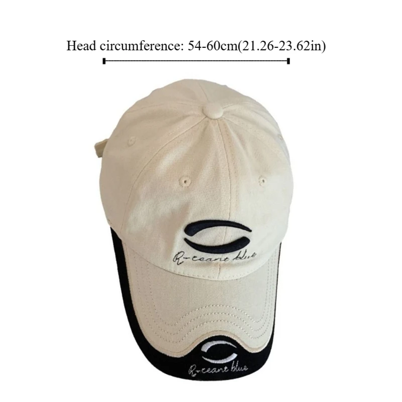 Retro American Vintage Baseball Cap Embroidery Y2K Letter Peaked Cap Cotton Hip Hop Visors Snapback Cap Streetwear