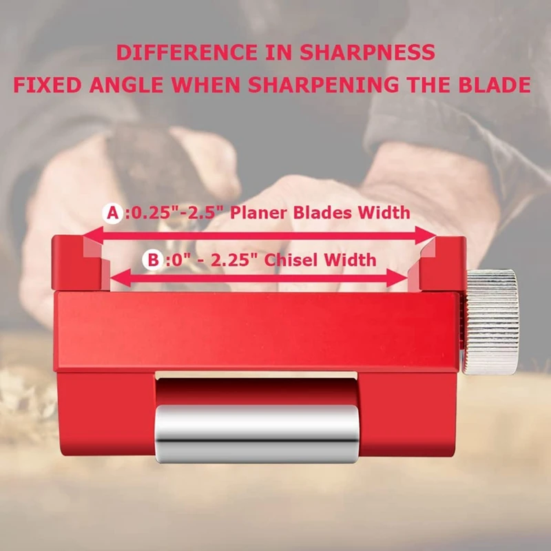 Honing Guide Tool,Sharpening Holder Kit For All Knives,Wood Chisel, Fixed Angle Knife Sharpener Tool Set For Woodworking