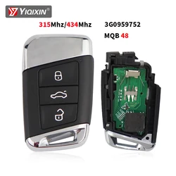 315/434Mhz Smart Remote Car Key For Volkswagen VW Magotan B8 Superb Skoda A7 Passat Variant MQB 48 Chip System 3G0959752