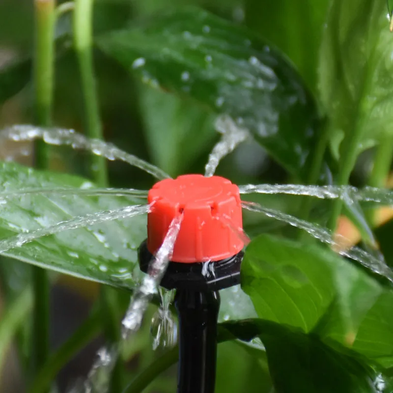 

20pcs Drip Irrigation Drip Head Eight-hole Little Red Riding Hood Drip Head Red Adjustable Drip Horticultural Drip Irrigation