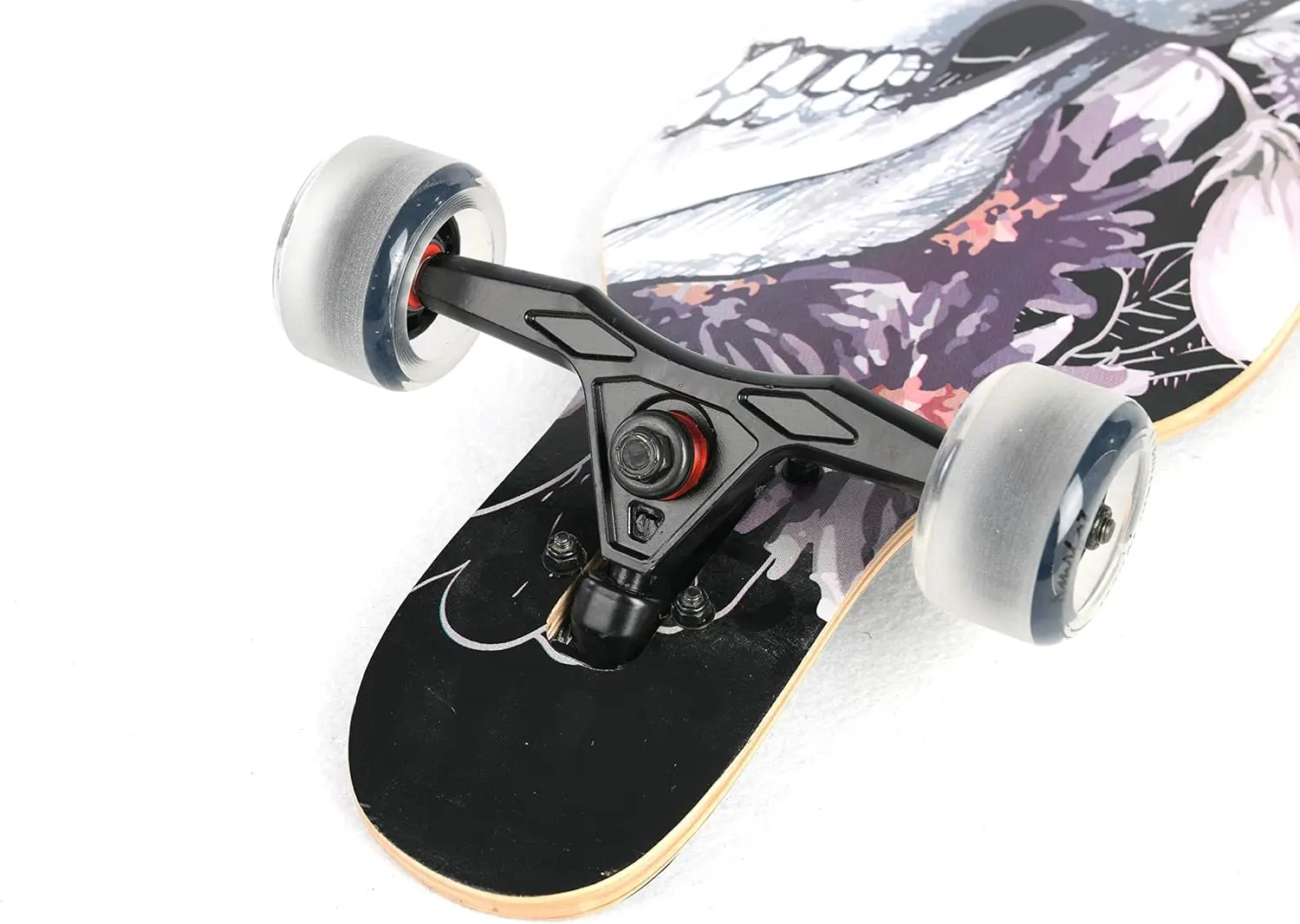 Skate longboard completo de 42 polegadas com deck drop-through para cruzeiro e estilo livre