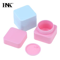 5g-50g Empty Plastic Nail Art Cosmetic Square Containers Jar Small Sample Cream Pot Nail Gel Powder Box Makeup Lotion Tool