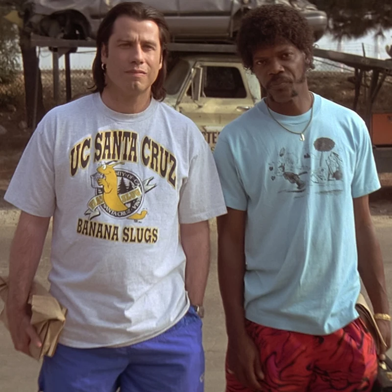 

New Trend Pulp Fiction Quentin Movies Cotton Top Short Sleeve T-shirt