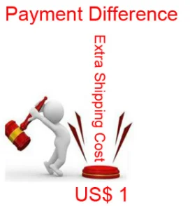 USD1 for Additional Ship Cost, Payment Difference, Price Difference