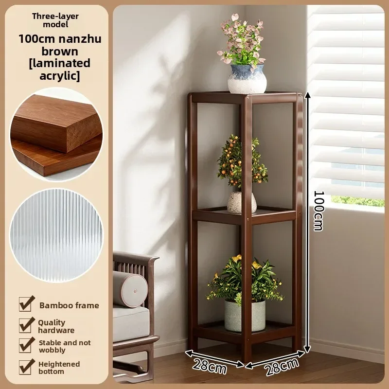 

Flower Stand Floor-to-ceiling Shelf Balcony Living Room Plant Stand Indoor Multi-layer Flower Pot Shelf