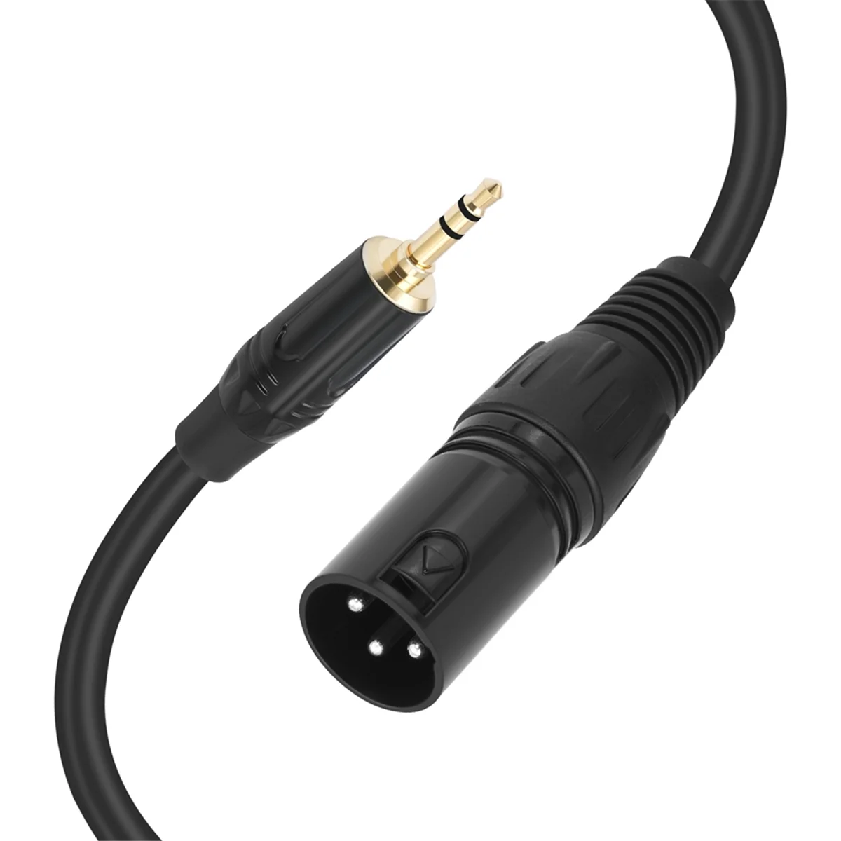 Hot sale 3.5mm to XLR Cable Adapter Balanced 1/8 Inch Mini Jack TRS Stereo to 3Pin XLR Male Microphone Audio Cable 100cm