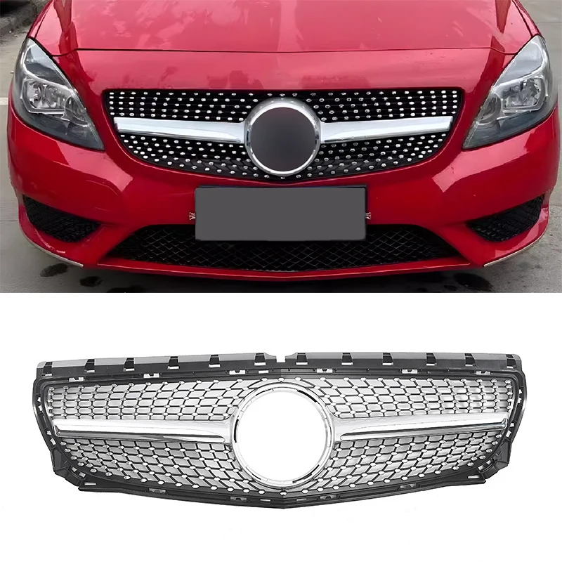 

Front Bumper Grille Hood Tuning Racing Grill For Mercedes-Benz B Class W246 B180 B200 B250 B220 2012 2013 2014 ABS Grills