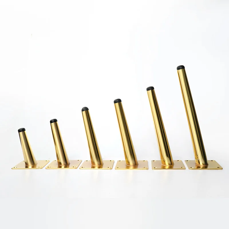 Imagem -04 - Pés de Metal Cabinet End Table Feet Pés de Apoio Simples do Sofá Mobília de Mesa de Cabeceira Banheiro Pcs