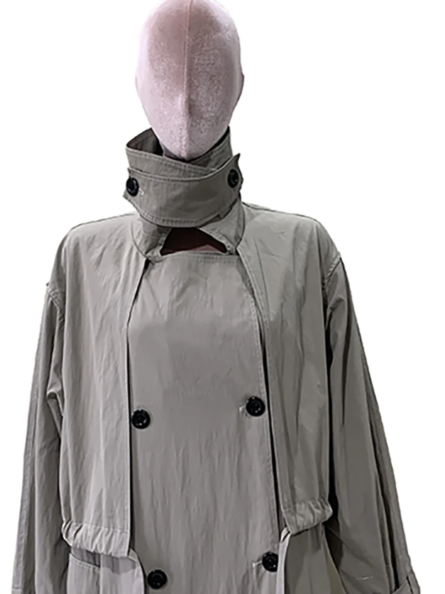 

Mauroicardi осенний черный струящийся мягкий тонкий длинный плащ для женщин, свободный повседневный корейский модный костюм, пальто 2025