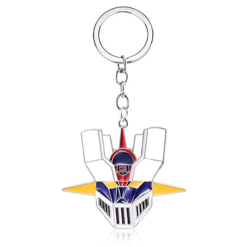 Llavero con colgante de cómic japonés Mazinger Z, llavero con logotipo de UFO Liantaisha Robot Grendizer para hombre, mochila para coche, accesorios de joyería
