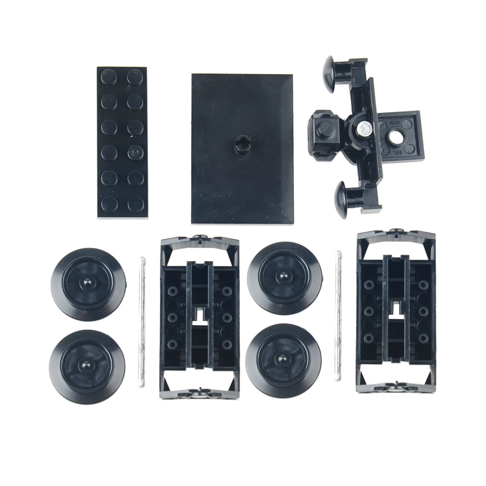 Kit de rueda de tren, piezas de bloques de construcción MOC DIY, Compatible con ladrillos de tren urbano, piezas sueltas, accesorios para niños, Juguetes