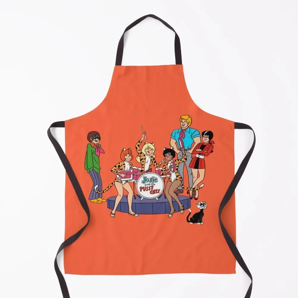 

Josie and the Pussycats Apron Kitchen Things men's barbecue Kitchen Items Kitchen Women Apron
