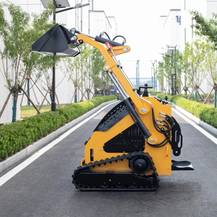 SDLOT Narrow Body Mini Skid Steer Loader Laidong Diesel Engine CE EURO5 Hydraulic Tiller Grapple for Orchard Soil Maintenance Wo