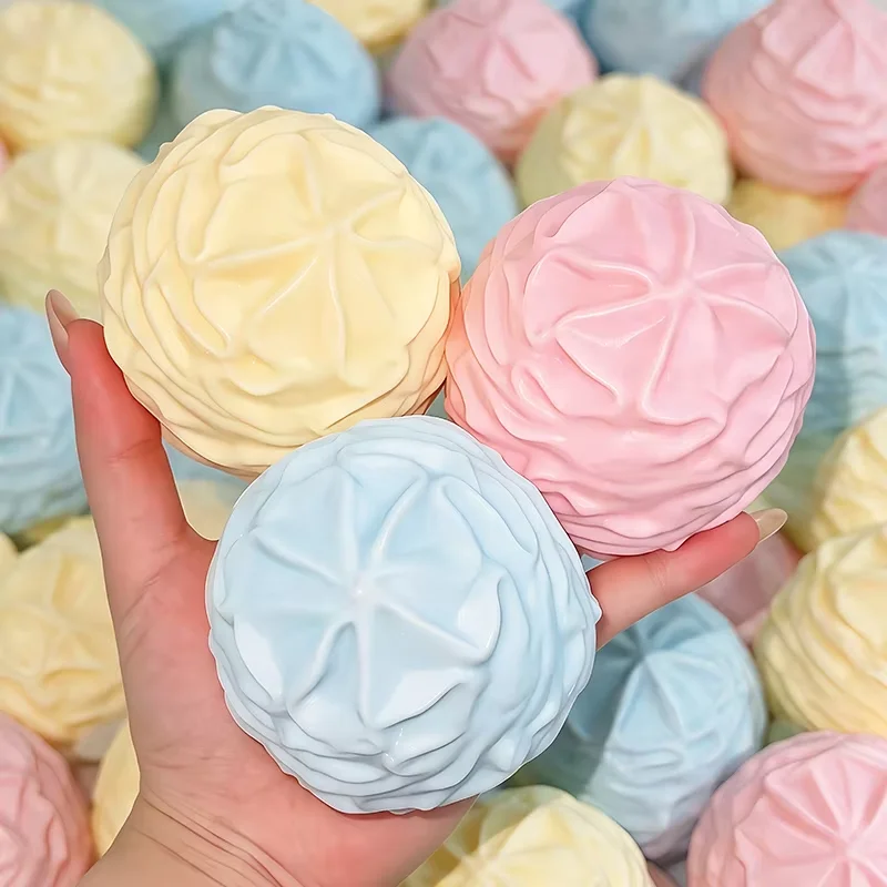 Jouet Squishy Imitation Crème Crunch, Blocs Remplis ASMR Anti-Stress Relaxant pour les Mains, Cadeau