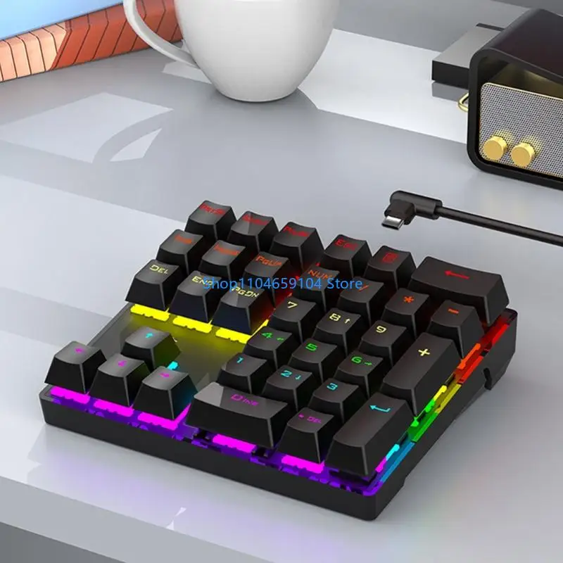 33 RGBS iluminan teclados mecánicos para juegos oficina y uso doméstico