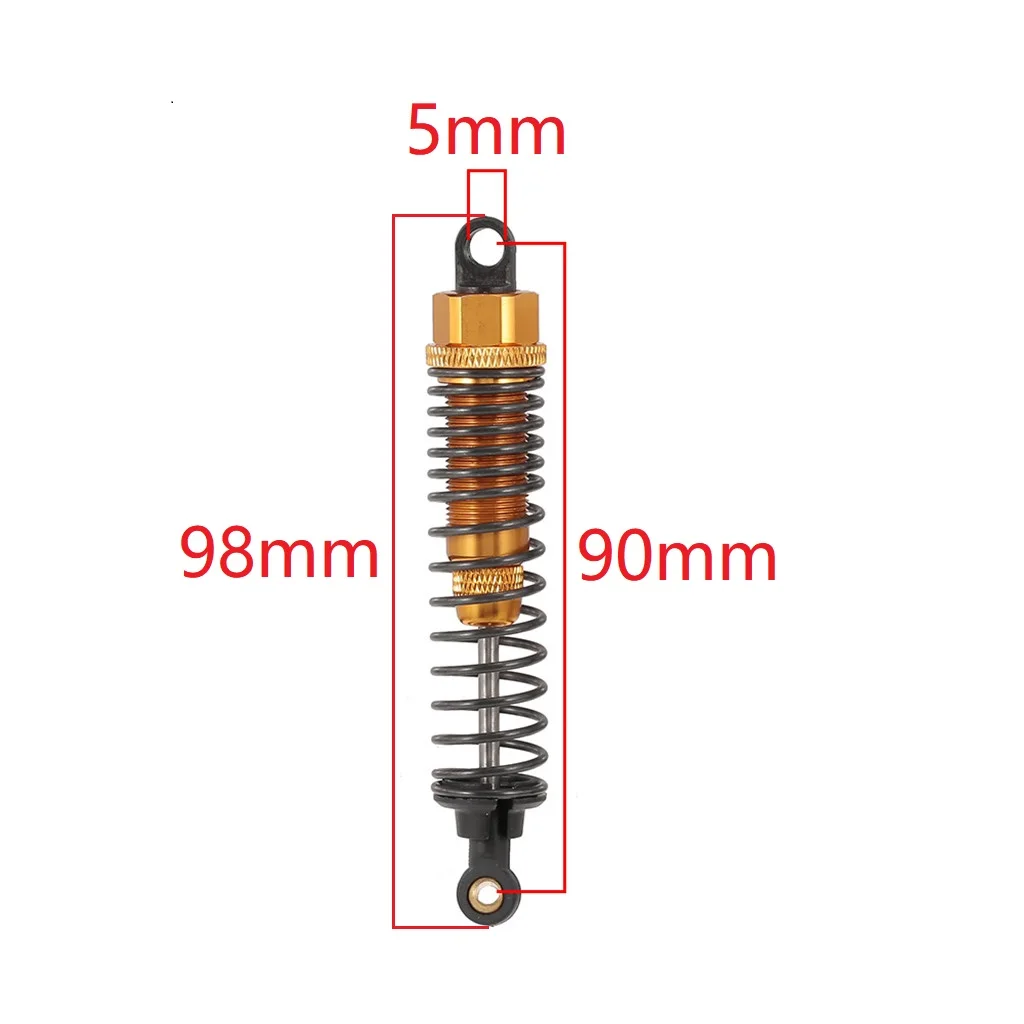 2pcs 4pcs HSP 106004 Metal Shock Absorber Damper 98mm 06038 06062 1/10 Off Road Buggy Truck Car Upgrade Parts