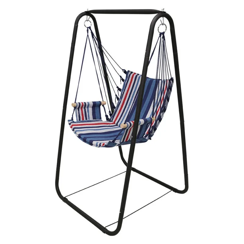 

Портативное кресло-гамак для кемпинга и отдыха на природе со стойкой для использования в саду, на балконе или веранде