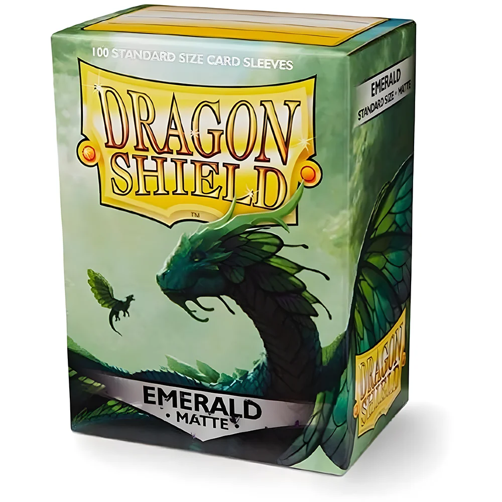 100ct Dragon Shield Card Sleeves Matte Emerald MTG Standard Size Sleeves TCG Cards Protector PTCG/FAB Covers 66x91mm