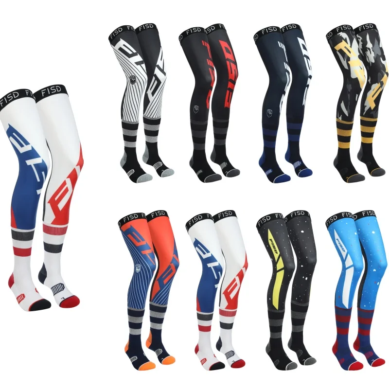 

FISD Compression Knee Guard for Motorcycles, Enduro Socks, Racing Socks, MX, MTB, ATV Protection, Anti-Slip Sports Knee Guard, E